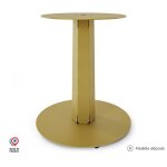 Pied central deco - gem pour table haute en acier finition poxy dor  visser, h. 71 cm