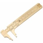 Beijiyi - pied � coulisse pratique en laiton - outil de mesure double �chelle - mini r�gle de poche en ...