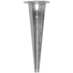 Pied de lampe de jardin, perfor� au sol, support d'ancrage rond, 115 mm