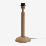 Pied de lampe de table harry en bois de manguier 30 cm sklum