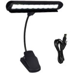Pied de lumi�re 1 pcs lampe de enti�rement r�glable clip 9 led orchestre de piano de pour de dortoir ...