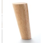 Pieds de meuble 4 pices de rechange 10cm en bois - pieds de canap inclins avec