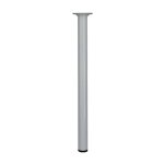Pied de meuble en acier - diamètre 30 mm - hauteur 100 mm - époxy blanc - interges Pied de meuble en acier - diamètre 30 mm - hauteur 100 mm - époxy blanc - interges