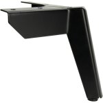 Pied de meuble anchor loft, noir mat, hauteur 12 cm