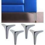 Pieds de meuble et canap� mod�le meta - lot de 4 pieds en m�tal - pieds au �l�gante design pour fauteuils ...