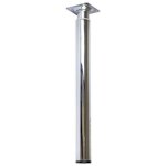 Pied meuble cylindrique r�glable m�tal chrom� gris - cime