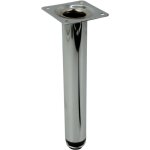 Pied de meuble droit argent� hauteur 20 cm r�glable en hauteur