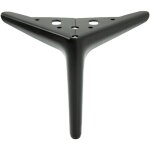 Pied de meuble �l�gant anchor, noir mat, hauteur 15 cm