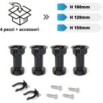 Pieds rglables pour meubles et plinthe de cuisine kit de 4 pices avec pinces ? plastique abs haute ...