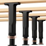 Pieds de support de sommier 4 pi�ces, stabilisateurs de rechange universels pour lattes, 15 � 28 cm, ...