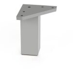 Pied de table aluminium abs mat - 40x80 mm Pied de table aluminium abs mat - 40x80 mm