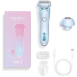 Pilateur professionnel pour le rasage des jambes, des aisselles, du visage et du maillot (bleu)