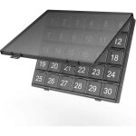Pilulier journalier et mensuel - pilulier de 30 jours - facile � ouvrir - grand compartiment portable, ...