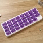 Pilulier mensuel cube mensuel 31 jours pilulier 4 semaines pour vitamines, huile de poisson, supplments ...