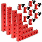 Pince  angle droit 90 degrs, serre joint angle droit aluminium 14 x 14 cm equerre de positionnemen ...