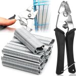 Pince � anneau avec 1200 m clips agrafes pince � anneau de porc pince pour grillage pince a grillage ...