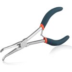 Pince � bec aiguille longue port�e avec m�choires dentel�es - pince coud�e pour les espaces difficiles ...