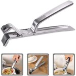 Pince � casserole, pince � cuisini�re �lectrique, pince � bol en acier inoxydable, pince de support de ...