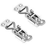 Pince � charni�re en acier inoxydable, loquet de charni�re antichoc, clip de fixation, 2 pi�ces