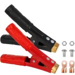 Pince crocodile 500a 2 pcs pince alligator de batterie de voiture �lectrique pince crocodile isol�e robuste ...