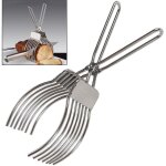 Pince � d�couper le r�ti de boeuf en acier inoxydable, la viande, le pain, l'oignon