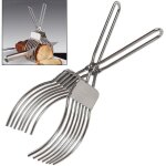 Pince � d�couper le r�ti de boeuf en acier inoxydable, la viande, le pain, l'oignon