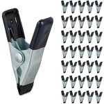 Pinces en jeu de 36, serre - �tau, barrette, agrafes bricolage, mod�le, m�tal, envergure 20mm, noir