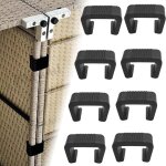 [jamais utilis�] pinces pour meubles de jardin en osier et rotin, pinces en plastique, clips pour canap� ...