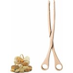 Pince  nourriture en bois pince  tarte en bois pour aliments ciseaux pour barbecue en bois avec poigne ...