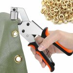 Pince � oeillets pour b�ches, lot de 300 oeillets (� 10 mm), pince � oeillet portable pour tissus, b�che, ...