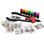 Pince rivets de traction pour rivets aveugles � sertir les �crous set 7 mandrins interchangeables ? pince ...