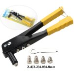 Pince � riveter 4 buses - alliage pratique d'aluminium - clapet m�tallique