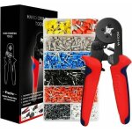 Pince � sertir avec 1200 cosses isol�es � sertir de 0. 25mm2 � 10mm2, id�ale pour les �lectriciens, avec ...