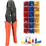 Pince a sertir, 700 pieces isol�es de awg20 - 10 (0, 5 - 1, 5mm2) (1, 5 - 2, 5mm2) (4 - 6mm2) pince � ...