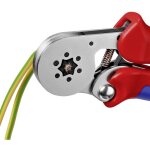 Knipex 97 55 14 pince � sertir auto - ajustable pour embouts de c�ble avec acc�s lat�ral avec poign�es ...