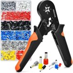 Pince � sertir, pince � cliquet, 0, 5 � 10 mm�, pince pour connecteurs de c�bles, 1200 connecteurs �lectriques ...