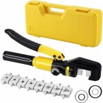Pince a sertir hydraulique 10 tonnes, borne de cosse de c�ble de batterie de fil d'outil de sertissage ...