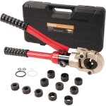 Pince � sertir hydraulique �15 - 32mm teeno pince a sertir avec 12pcs contour, �lectricien professionnel, ...