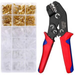 Pince � sertir, manchons de cosse, pince � sertir, kit d'outils manuels pour c�bles, kit de clips de ...