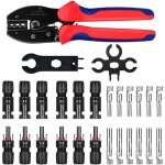 Pince � sertir solaire mc4 kit de pinces � sertir pour panneau solaire 2, 5 / 4 / 6 mm� ouylaf 27 pi�ces ...