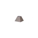 Tenorio abat - jour pyramide e27 lin gris 17dx8dx13h