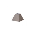 Tenorio abat - jour pyramide e27 lin gris 25dx11dx18h