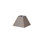 Tenorio abat - jour pyramide e27 lin gris 30dx13dx22h