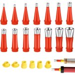 Pistolet à colle, acier inoxydable calfeutrage buse applicateur, 20pcs d'outils de buse en caoutchouc ... Pistolet à colle, acier inoxydable calfeutrage buse applicateur, 20pcs d'outils de buse en caoutchouc ...