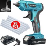 Pedony - pistolet  colle chaude sans fil 100 w pour la maison et le jardin, mini pistolet  colle + ...