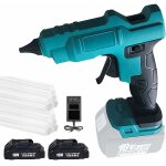 Pistolet à colle hot melt déclencheur électrique adhésif artisanat 10 bâtons de colle compatible avec ... Pistolet à colle hot melt déclencheur électrique adhésif artisanat 10 bâtons de colle compatible avec ...