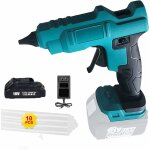 Pistolet à colle hot melt déclencheur électrique adhésif artisanat 10 bâtons de colle, compatible avec ... Pistolet à colle hot melt déclencheur électrique adhésif artisanat 10 bâtons de colle, compatible avec ...