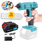 Pistolet � colle, pistolet � colle sans fil, remplace le pistolet thermofusible sans fil 18 v au lithium ...
