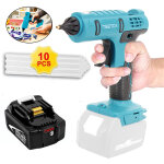 Pistolet � colle, pistolet � colle sans fil, remplace le pistolet thermofusible sans fil 18 v au lithium ...