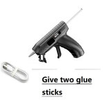 Zvd - pistolet  colle thermofusible sans fil 3. 6v, avec bton de colle, rechargeable par usb, haute ...